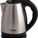 IMUSA USA GAU-18220 1.8 Liter Cordless Stainless Steel Electric Tea Kettle with Easy To Serve Pouring Spout (silver)