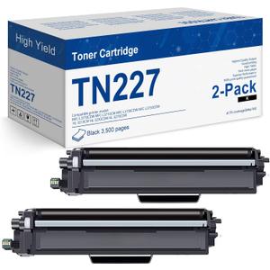 Topink TN227 TN227BK High Yield Toner Cartridge, Replacement for Brother TN227 TN227BK TN223 TN 223BK for MFC-L3770CDW HL-L3290CDW HL-L3230CDW MFC-L3750CDW L3710CW L3210CW Printer (Black, 2Pack)