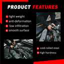 Soft Top Bow Brackets Kit (Left & Right) with Mounting Screws Compatible with 2013-2017 Jeep Wrangler JKU 4-Door ONLY, Replacement for 68163704AB 68163705AB - Heavy Duty Steel