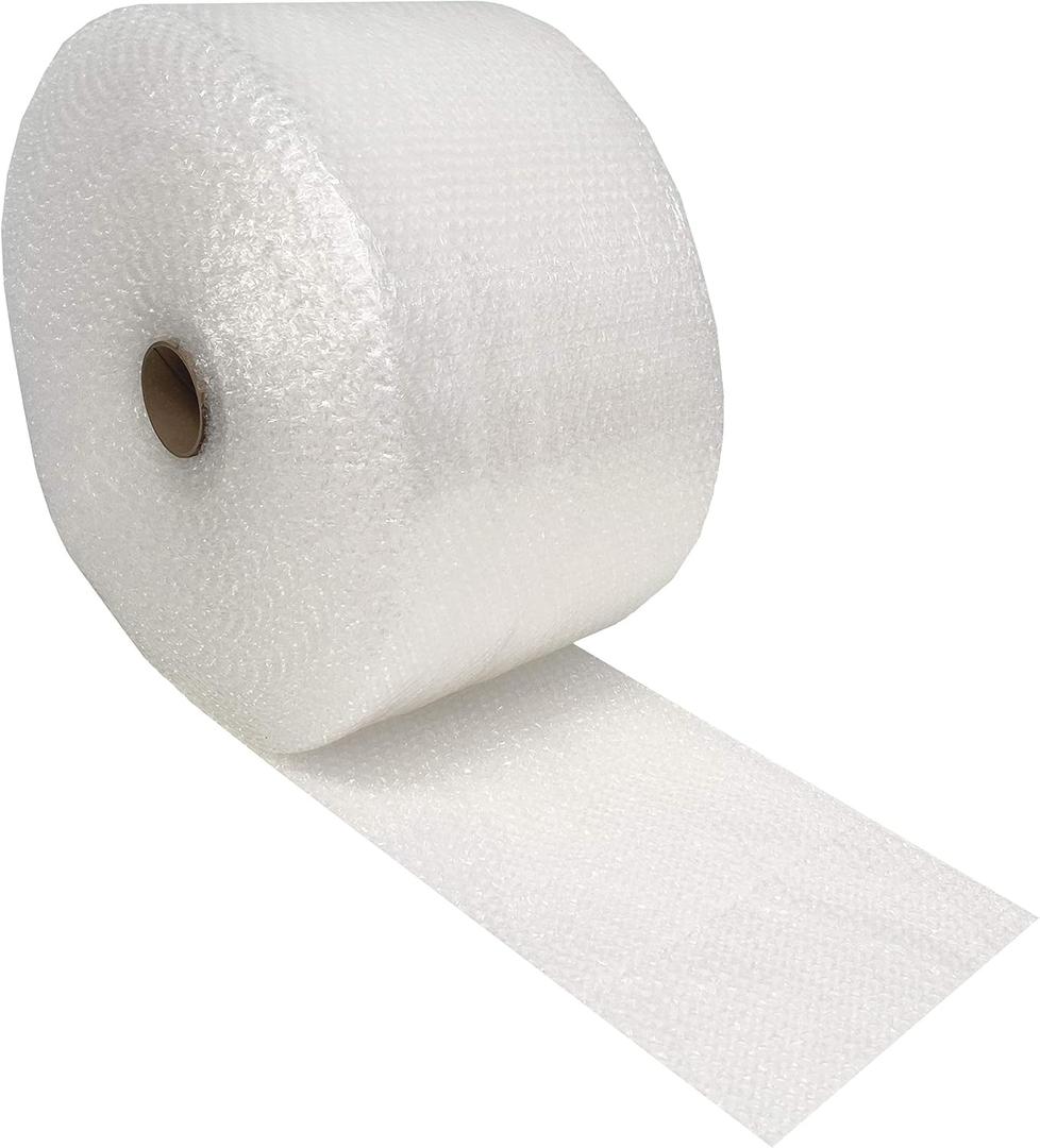 Bubble Cushioning Protective Packaging - Small 3/16" (12" Wide x 175' Length) clear