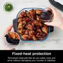 Ninja 2.5-QT CleanCrisp Glass Container with Storage lid, Compatible with Ninja Crispi Portable Cooking System, Microwave, Freezer & Dishwasher Safe, PFAS & PTFE Free Glass Cooking Surface, XSKSFNMED