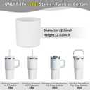 WUQID Higher Silicone Boot Compatible with Stanley Quencher H2.0 & IceFlow Flip & ProTour 40oz 30oz 20oz 14oz, Fit Same Diameter 14oz 20oz 30oz 40oz Tumbler Cups Anti-Slip Bottle Bottom Sleeve Cover (Frost)