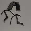 Steering Wheel Cover Trim Interior Accessories Decoration Kit for 2015-2024 Dodge Challenger Charger, for 2014-2024 Dodge Durango & Jeep Grand Cherokee SRT8 (Carbon Fiber Black 3PCS)