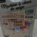 Nostalgia Snow Cone Shaved Ice Machine - Retro Table-Top Slushie Machine Makes 20 Icy Treats - Includes 2 Reusable Plastic Cups & Ice Scoop - White