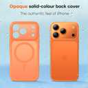 TAURI for iPhone 17 Pro Max Case, Compatible with MagSafe, (Full Camera Protection) Camera Control Cover Solid-Color Matte Magnetic 17 Pro Max Phone Case, Orange