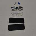 livho High Tech Blue Light Glasses - Advanced 99% Blue Light Blocking Computer Glasses - Anti Eyestrain & UV Glare Protection (*B1 Light Black+clear)