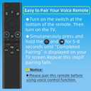 Rechargeable TV Remote for Samsung Smart TVs, Replacement for All 2019-2026 Samsung TV Remote Control with Voice Control, USB-C Fast Charging, Solar Charging