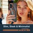 Fingic for iPhone 16 Pro Case[Fits for Magsafe][Dropping Tested]Antislip Magnetic Case Hard PC Soft TPU Edge Rugged Bumper Antiscratch Protective Shockproof Case for Women Men for iPhone 16 Pro, Orange