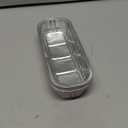 Findful Mini Loaf Baking Pans with Lids and Spoons (50 Pack, 6.8oz) Rectangle Aluminum Foil Baking Pans Tins Containers - Cupcake Containers Wrappers Cheesecake Creme Brulee Ramekins (Pink)