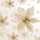 WILLBOND 36 Pcs 3 Size Christmas Poinsettia Christmas Tree Flowers Glitter Faux Flowers Decoration Artificial Poinsettia Ornaments for New Year Home Outdoor Decoration(4/6/8.7 Inches,Gold)