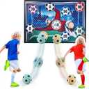 Soccer Ball Game Set for Kids: Indoor Outdoor Backyard Toss Soccer Goal Game with Balls, Sports Toys and Gift for Kids Boys Girls for 3 4 5 6 7 8 Year Old Boy Toys Birthday Christmas Grandkids (Blue) (8.07 x 7.28 x 6.3 inches)