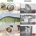 Soft Dog Cone Collar for Large Medium Dogs After Surgery, Adjustable Recovery Lightweight Elizabethan Collar for Dogs to Stop Licking (L)