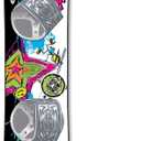 EMSCO Group – Graffiti Snowboard – Great for Beginners – For Kids Ages 5-15 – Design your Own Board Graphic – Solid Core Construction – Adjustable Step-In Bindings