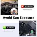 Car Windshield Sun Shade, 51.18" x 23.62" Double Bubble Front Window SunShade, Foldable Windshield Sun Visor for Keeping Vehicle Cool, Universal for Cars Trucks SUVS (Silver)