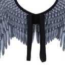 Himine Non-Woven Fabric Festive Party Angel Wings Suitable for Child Decorative Wings (Black)