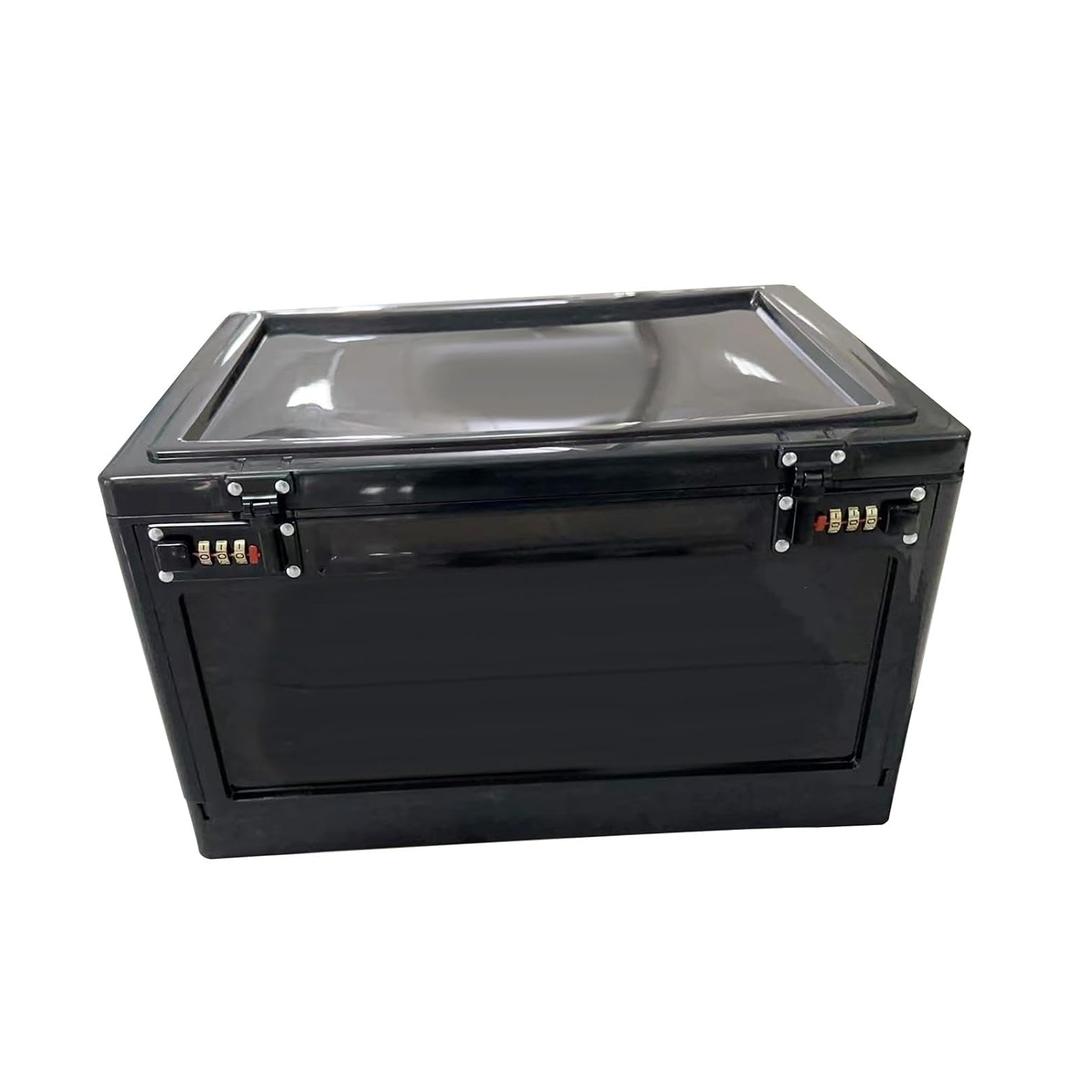 Lockable Storage Box Durable Cosmetic Storage Box Easy Use Password Lock Box Black|Home & Garden|Household Supplies & Cleaning|Home Organization|Storage Boxes