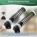 Upgraded WTW7000DW4 WTW7500GW0 WTW7500GW2 WTW7500GC2 Washer Suspension Rods(4pc)