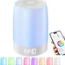 Nursery Night Light for Kids,Alarm Clock with Light,Baby Sleep Music Sound Machine,Rechargeable Nursery Wireless lamp for Breastfeeding,White Noise Soother, APP Remote Control,Boys and Girls Room