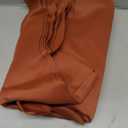 Back Tab Burnt Orange Blackout Curtains 84 Inch Length 2 Panels Set for Living Room Bedroom, Fall Terracotta Rod Pocket/Pinch Pleated Thermal Insulated Room Darkening Light Blocking Curtains