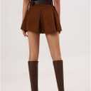 Knee High Boots for Women Tall Boots Womens Chunky Block Heel Dress GoGo Long Boots (Brown)