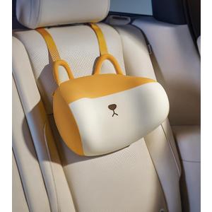 BEBAS Car Neck Pillow Travel - Adjustable Memory Foam Neck Support Pillow for Sleeping, Breathable & Machine Washable Cover, Soft Support for Adults & Kids - Corgi Dog Pattern Gift
