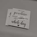 2 x Funny Office Desk Decor, One Small Positive Thought Wooden Sign, Inspirational Gifts for Women Men Friends Coworkers Birthday Christmas, Cute Cool Desk Accessories for Home Office-C12