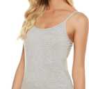 BQTQ 5 Pcs Women's Camisole Tank Top Undershirt Spaghetti Strap Basic Camisoles (XXL)