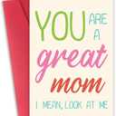 4 x Funny Mothers Day Card, Mothers Day Gift for Mother from Daughter Son
