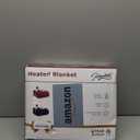 Homemate Electric Heated Blanket Full Size - 72"x84" Heating Blanket Full Size 1/2/4/6/8 Hours Auto-Off 10 Heat Level Over-Heat Protection Soft Flannel Sherpa ETL Certification (Blue (Striped))