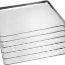 6 Pack Full Size Baking Sheet Pans, Aluminum Commercial Cookie Sheets Non-Stick, 26"x18"