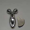 Stainless Steel Gua Sha and Face Roller Set, Facial Tool for Face Sculpting, Metal Skin Care, Massager for Women