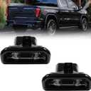Dasbecan 2253506 Stainless Steel Exhaust Tips Compatible With Chevy Silverado 1500 GMC Sierra 2019-2024 Tailpipe Extensions Repalces# 84434641 84434642