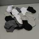 Toddler Socks, 16 Pairs Low Cut No Show Ankle Set for Boys Girls Kids (1-14 Years Old) (#2 Black+white 16pk)