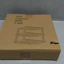 3 Tier Bamboo Corner Shelf, Dish Drying Rack, Plate Organizer, Kitchen Spice Rack for Countertop and Cabinet (Natural), 2 Pack