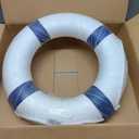 20 Inch Safety Life Preserver Ring Buoy for Swimming, Swim Foam Ring - Pool Safety Throw Rings, Rescue Lifeguard Wall Decoration (Blue)