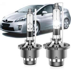 Fit for Toyota Prius 2006 2007 2008 2009 D4R HID Xenon Headlight Bulbs,350% Brightness,High Low Beam Light Bulb,6000K White,Plug and Play,Pack of 2