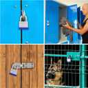 THIRARD Heavy-Duty Padlock  Laminated Steel, Double Locking, Adjustable Hardened Shackle  Maximum Security for Gym Lockers, Fences & Toolboxes  Weather-Resistant, Durable Design, 2 Keys Included (65mm, 2.56")