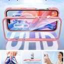 Diaclara Magnetic Designed for iPhone 17 Pro Max Case Full Body Bumper,[Compatible with MagSafe] Military Drop Proof Cover with Built-in Touch Sensitive Anti-Scratch Screen Protector, Pink
