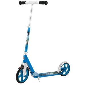 Razor A5 Lux Kick Scooter for Kids Ages 8+ - 8" Urethane Wheels, Anodized Finish Featuring Bold Colors and Graphics, for Riders up to 220 lbs