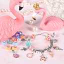 Charm Bracelet Making Kit & Unicorn/Mermaid Girl Toy- ideal Crafts for Ages 8-12 Girls who Inspire Imagination and Create Magic with Art Set and Jewelry Making Kit (Multicolor)