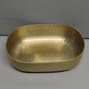 American Metalcraft ABHG69 Hammered Aluminum Entrée Basket, Oval, Gold, 48-Ounces