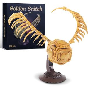 Golden Snitch Building Blocks Set Compatible with Lego Particle Size,Unique Harry Snitch Design Model Decoration,Creative Gift for 6+ Boys,Girls or Adults