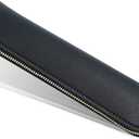 Black pencil case, Small pencil pouch, School Accessories, Pen pouch for men with zipper.