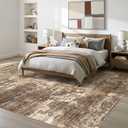 Natunest 9x12 Area Rugs for Living Room Washable Abstract Rug Taupe