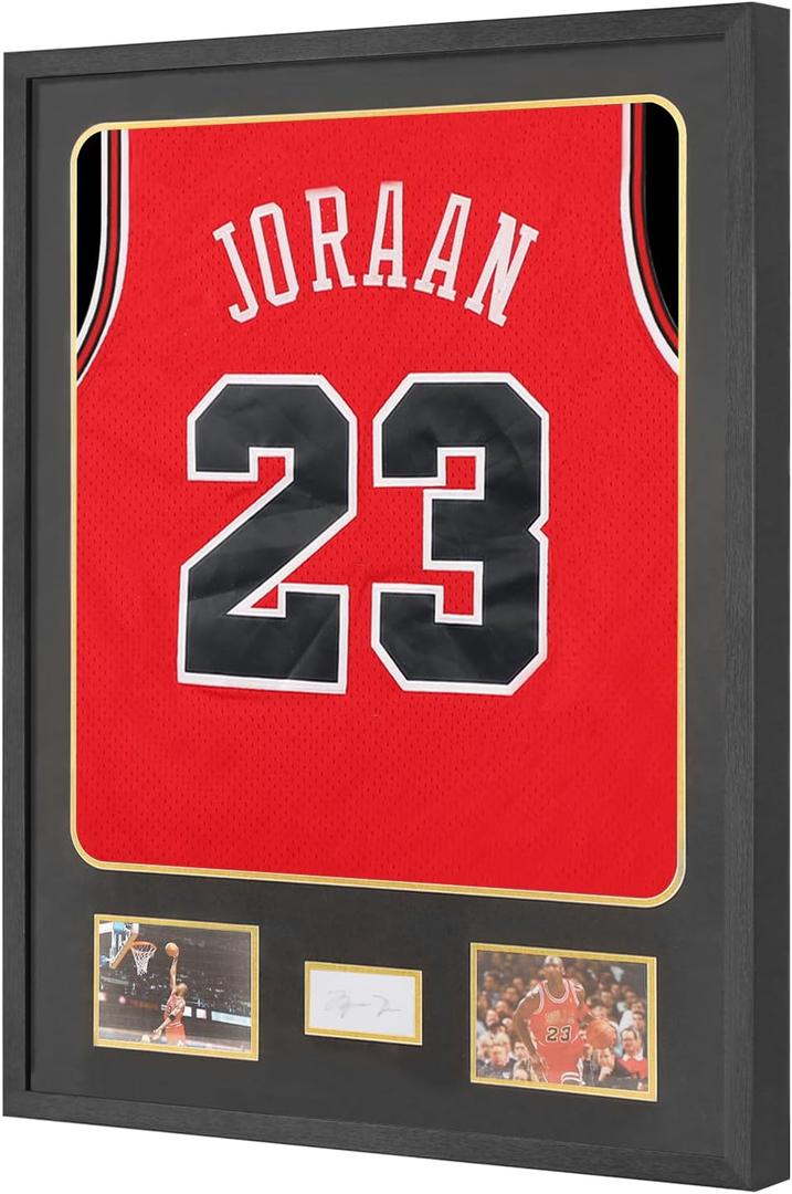 Jinchuan Jersey Frame Display Case Shadow Box Lockable with UV Protection for Baseball Basketball Football Soccer Hockey Sport Shirt