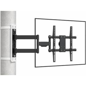 CondoMounts 32"–70" TVs | Indoor Full Motion TV Mount Fits Large Pillars & Poles 8" & Up, No Drill Gazebo & Pergola TV Mount, VESA 400x400, Holds 80 lbs, TV (32"–60") | Full Motion