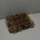 Cheetah Print Faux Fur Fluffy Pillowcases,Plush Soft Throw Pillow Covers, Fuzzy Decorative Leopard Print Pillow Cases, Furry Brown Leopard Cushion Covers for Couch Sofa-12x20 inch Set of 2