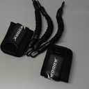 Ankle Resistance Bands with Cuffs, Leg and Glutes Workout Equipment, Resistance Bands with Ankle Straps for Cable Machine Kickbacks, Booty Workouts, Lower Body Exercises - Home Gym Exercise Equipment (Black)