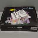 Pink Palace Apartment Building Set with Lights, 1349PCS Halloween Haunted House Blocks Compatible with Lego, Christmas Birthday Gifts for Kids & Collectors Aged 8+