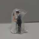 Remerry 4.5" Wedding Bride and Groom Cake Topper Vintage Elegant Wedding Cake Topper Couple Figurine Novios Para Pastel for Engagement Romantic Funny Couple Statue Anniversary(Romantic Era,White)